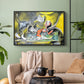 Still Life with Cat and Lobster, 1962 - Floater Framed Canvas Print