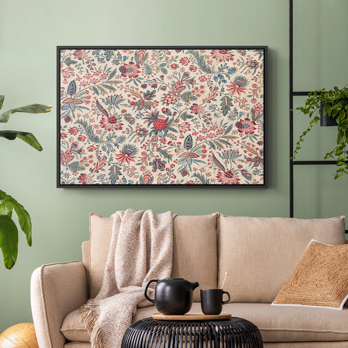 Anaras - Cream, c. 1775-1800 - Floater Framed Canvas Print