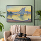 The Port at Sunset, Opus 236, Saint Tropez, 1892 - Floater Framed Canvas Print