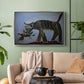 Cat Catching a Bird, 1939 - Floater Framed Canvas Print
