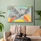 Flying Dove with Rainbow (Colombe volant à l'Arc-en-ciel), 1952 - Floater Framed Canvas Print