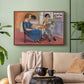 Domino Players, 1921 - Floater Framed Canvas Print