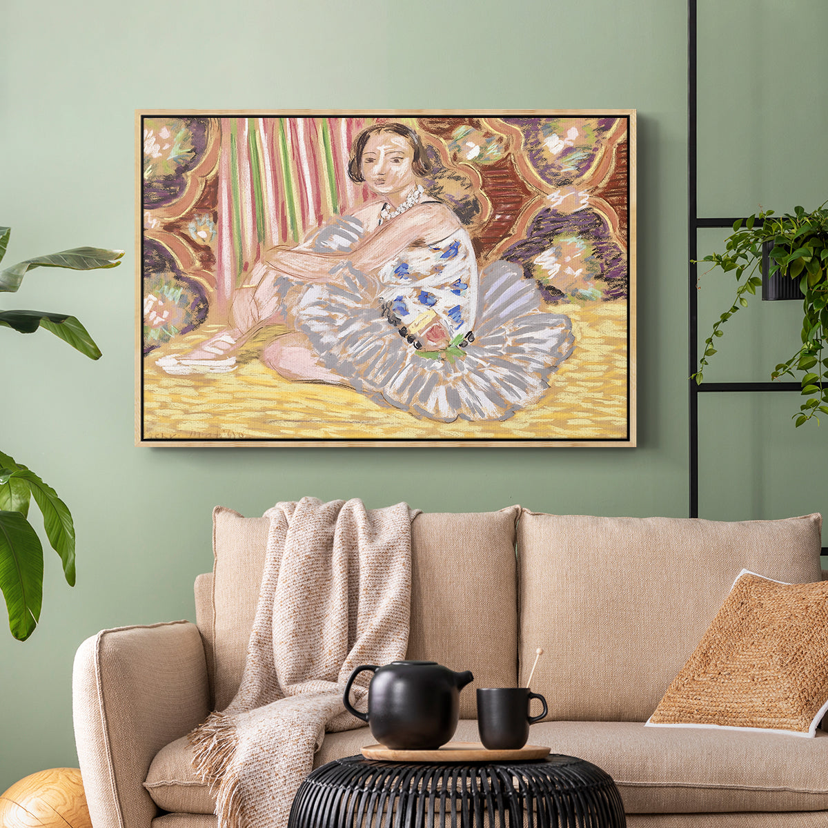 The Dancer (La danseuse), c. 1927 - Floater Framed Canvas Print