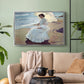 Clotilde on the Beach, 1904 - Floater Framed Canvas Print