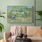 First Steps after Millet, 1890 - Floater Framed Canvas Print