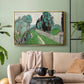 Landscape with Cypresses and Olive Trees near Nice, c. 1918 - Floater Framed Canvas Print