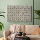 Long Cushion Cover (Printed Textile), c. 1600 - Floater Framed Canvas Print