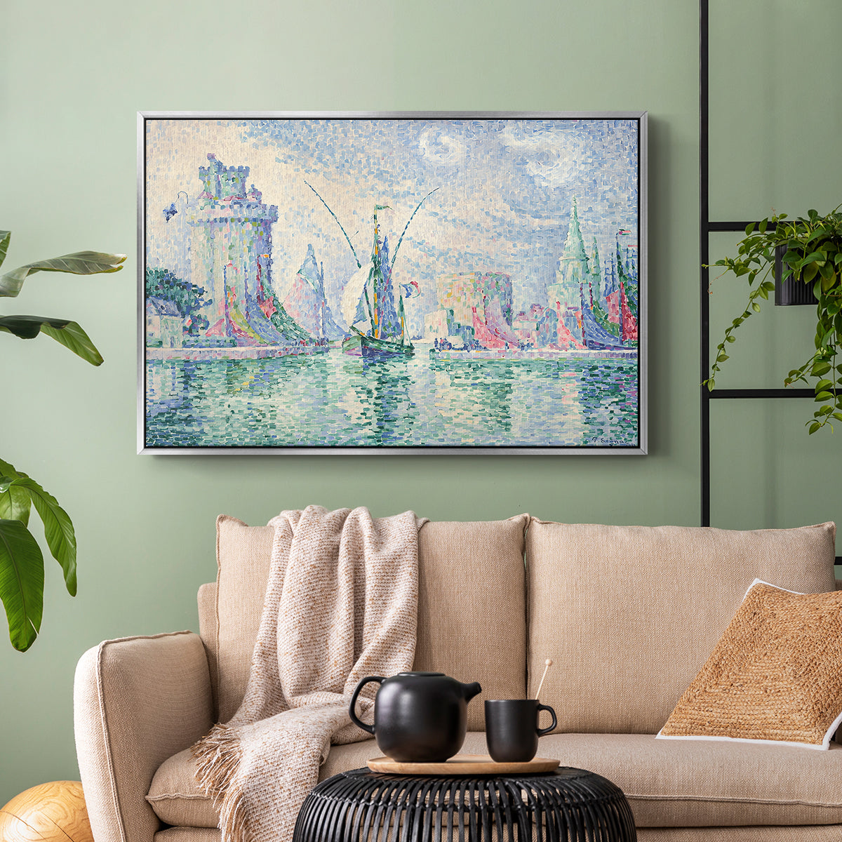 The Green Towers (Les tours vertes, la Rochelle), 1913 - Floater Framed Canvas Print