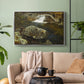 By the Mill Pond (En Mølledam), 1850 - Floater Framed Canvas Print