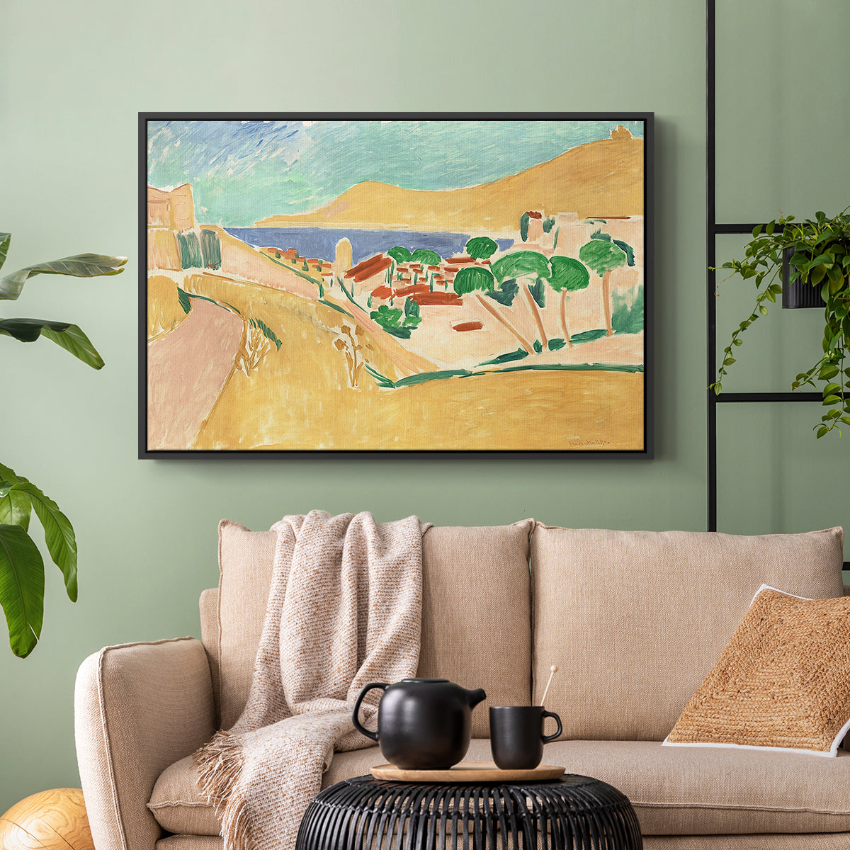 Collioure in August, c. 1911 - Floater Framed Canvas Print