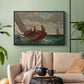 Breezing Up (A Fair Wind), 1873-1876 - Floater Framed Canvas Print