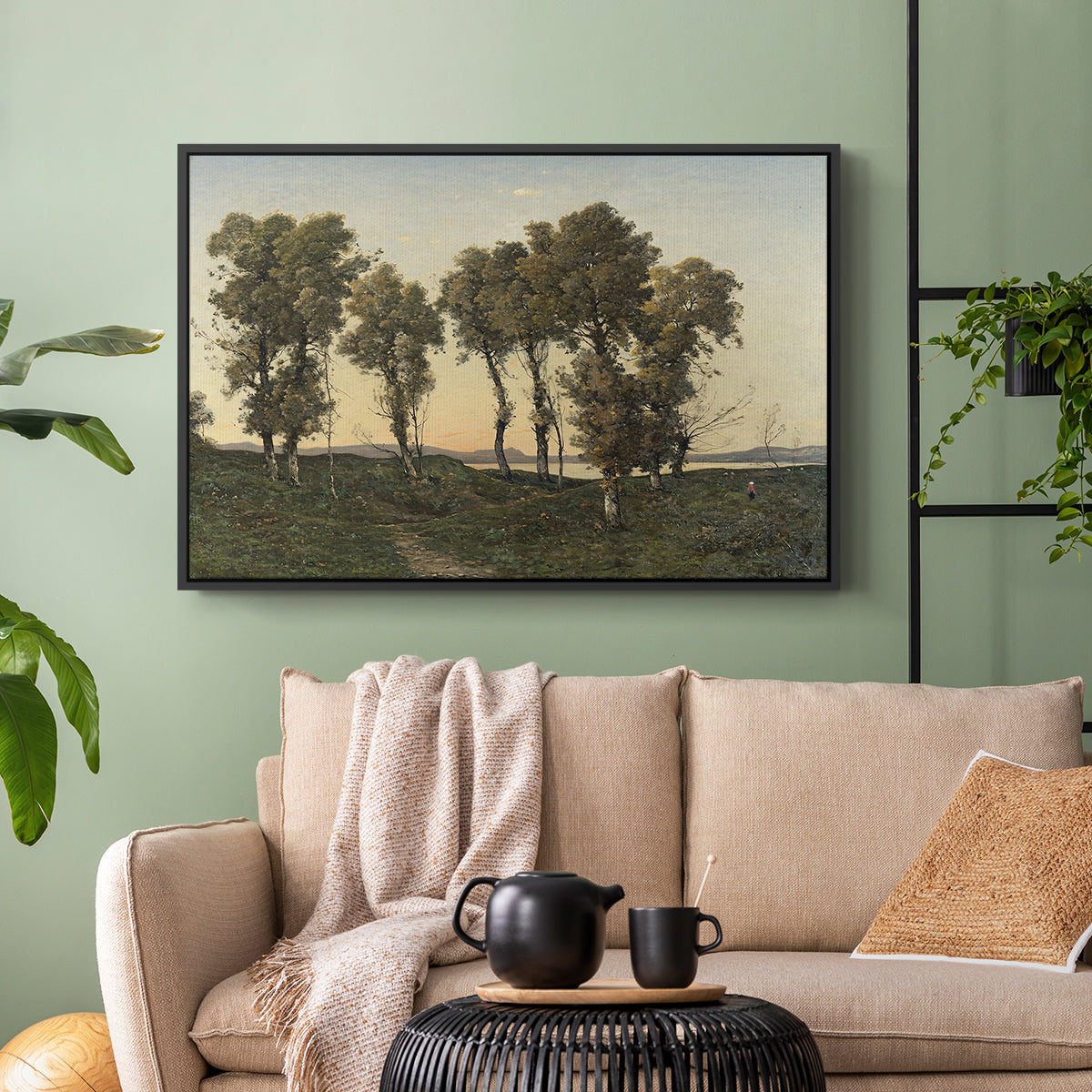 Autumn Evening, 1894 - Floater Framed Canvas Print