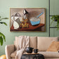Jug, Candle, and Enamel Pan, 1950 - Floater Framed Canvas Print