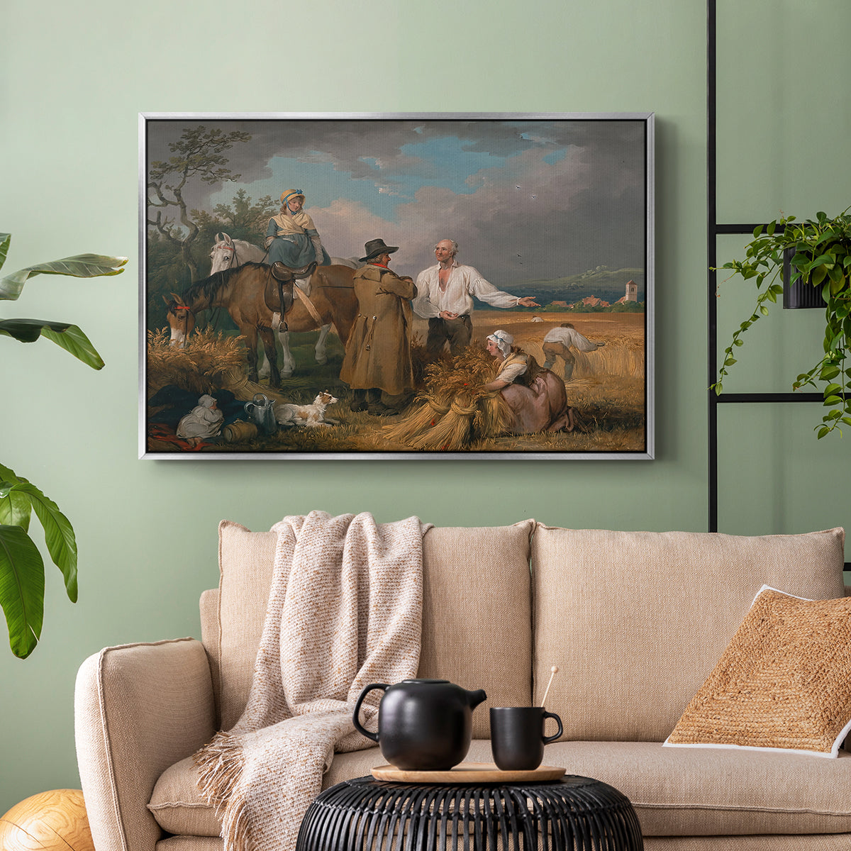 The Reapers, 1800 - Floater Framed Canvas Print