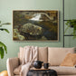 By the Mill Pond (En Mølledam), 1850 - Floater Framed Canvas Print