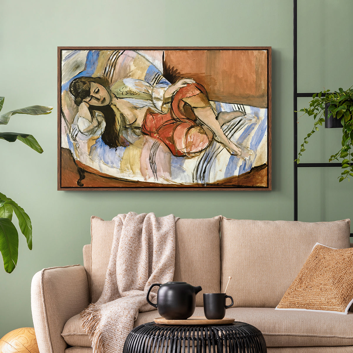 Odalisque, 1923 - Floater Framed Canvas Print
