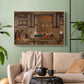 A Lady Receiving Visitors (The Reception), 1873 - Floater Framed Canvas Print