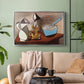 Jug, Candle, and Enamel Pan, 1950 - Floater Framed Canvas Print