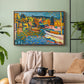 Study for Autumn Landscape with Boats, 1908 - Floater Framed Canvas Print