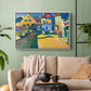 Green Lane in Murnau, 1909 - Floater Framed Canvas Print