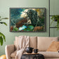 Campfire, Adirondacks, 1892 - Floater Framed Canvas Print