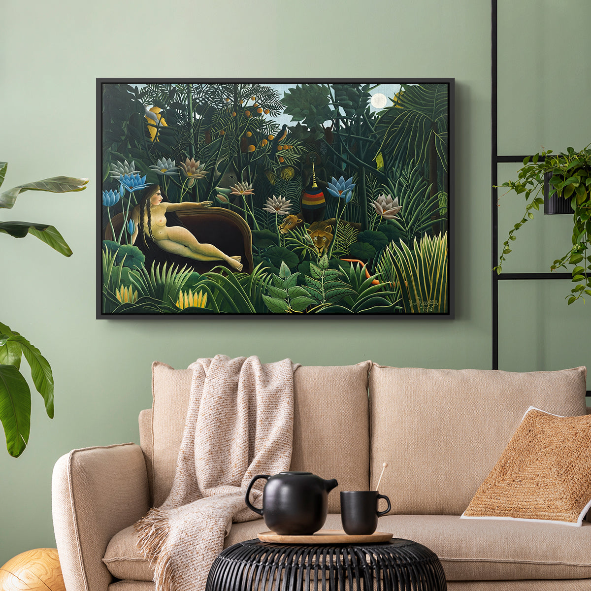 The Dream (Le Rêve), 1910 - Floater Framed Canvas Print