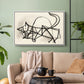 Study of a Cat (Étude de chat), 1946 - Floater Framed Canvas Print