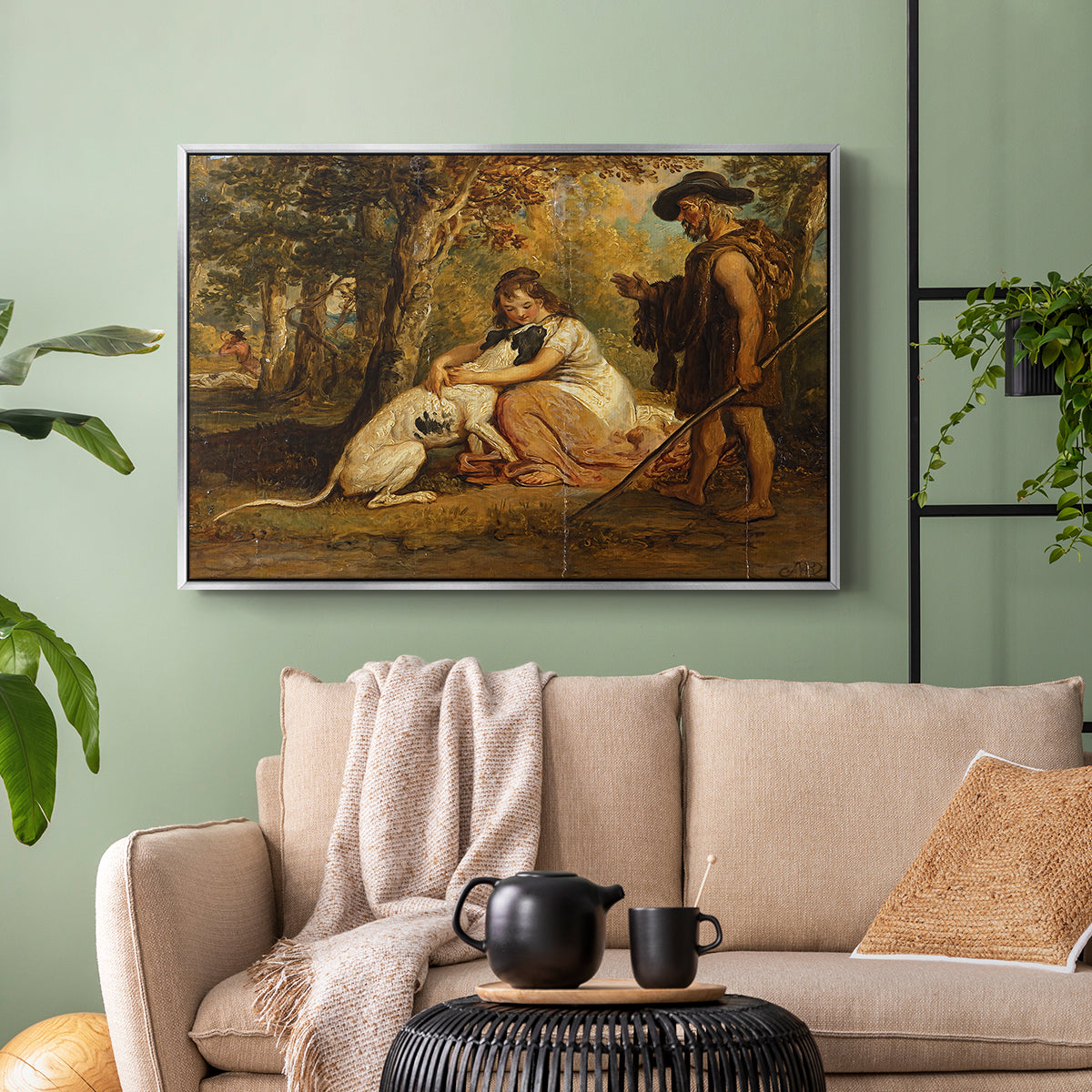 Measure for Measure, or The Biter Bit, 1840 - Floater Framed Canvas Print