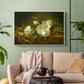 Magnolias on Gold Velvet Cloth, c. 1888-1890 - Floater Framed Canvas Print