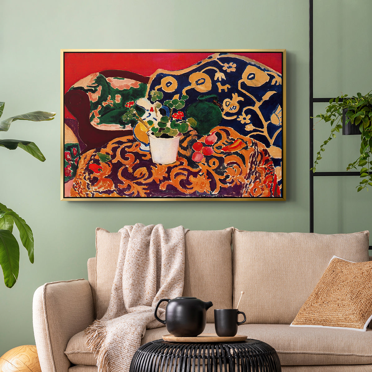 Spanish Still Life, c. 1910 - Floater Framed Canvas Print