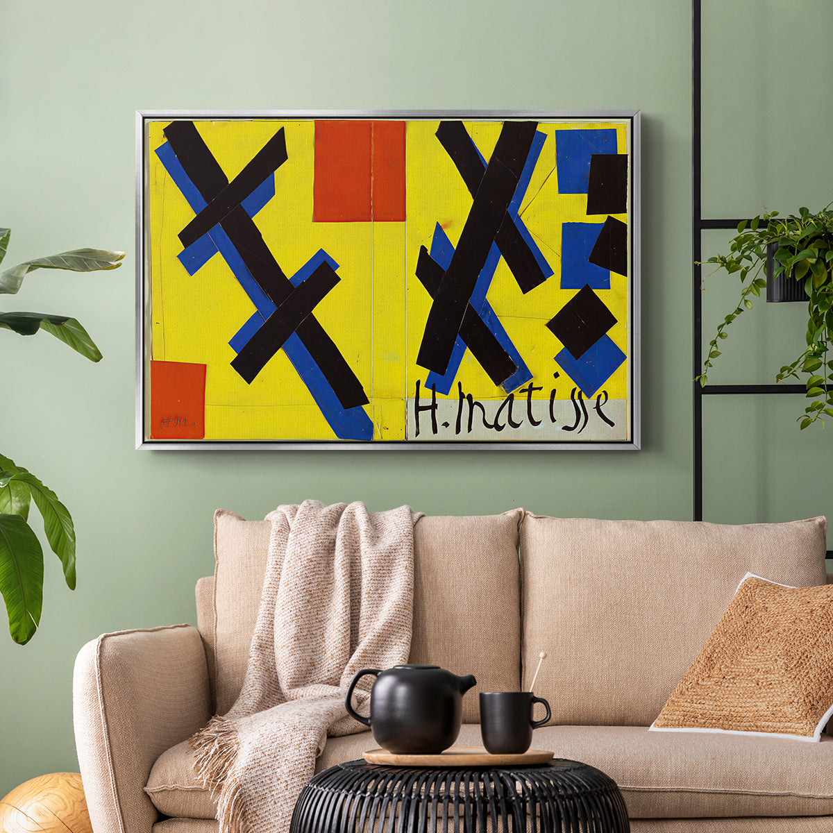 Cover Design for Matisse: His Art and His Public, 1951 - Floater Framed Canvas Print