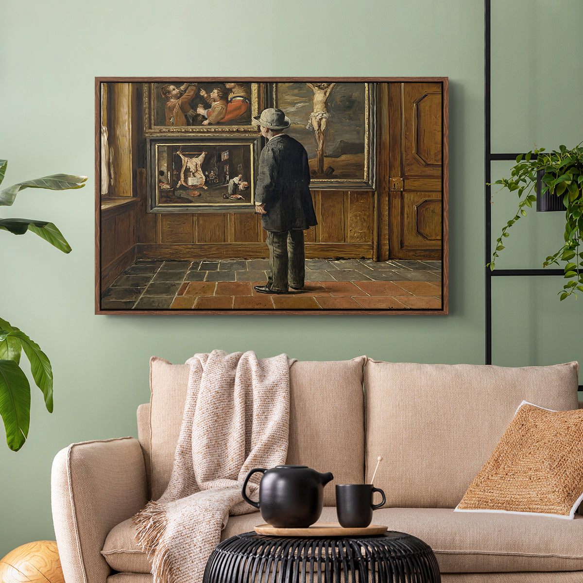 The Picture Lover, 1884 - Floater Framed Canvas Print