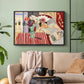 Woman with Anemones (Femme et anémones), c. 1920-1921 - Floater Framed Canvas Print