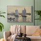 Two Schooners, Gloucester, c. 1880 - Floater Framed Canvas Print