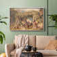 Figures and Animals in a Vineyard, c. 1829 - Floater Framed Canvas Print