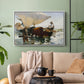 The Return from Fishing: Hauling the Boat, 1894 - Floater Framed Canvas Print