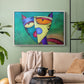 Celestial Cat - Floater Framed Canvas Print