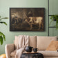Portraits of Two Extraordinary Oxen, Property of the Earl of Powis, 1814 - Floater Framed Canvas Print