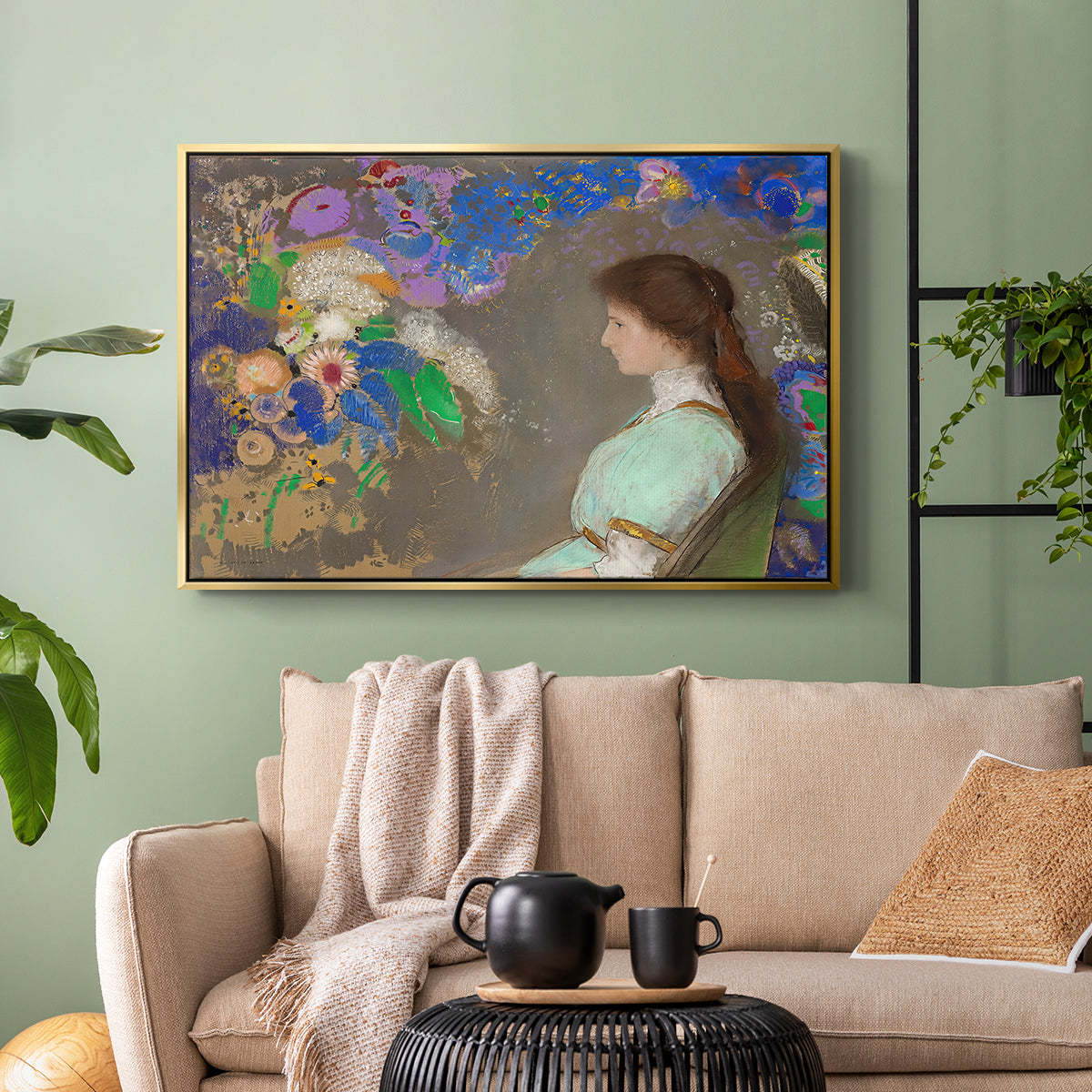 Portrait of Violette Heymann, 1910 - Floater Framed Canvas Print