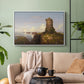 Italian Coast Scene with Ruined Tower, 1838 - Floater Framed Canvas Print