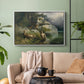 Eagles and Dying Stag on a Lakeshore, 1836 - Floater Framed Canvas Print