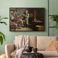The Plate Printer, 1875 - Floater Framed Canvas Print