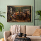 An Auction Scene, 1835 - Floater Framed Canvas Print