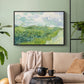 Green Wheat Field, Auvers, 1890 - Floater Framed Canvas Print