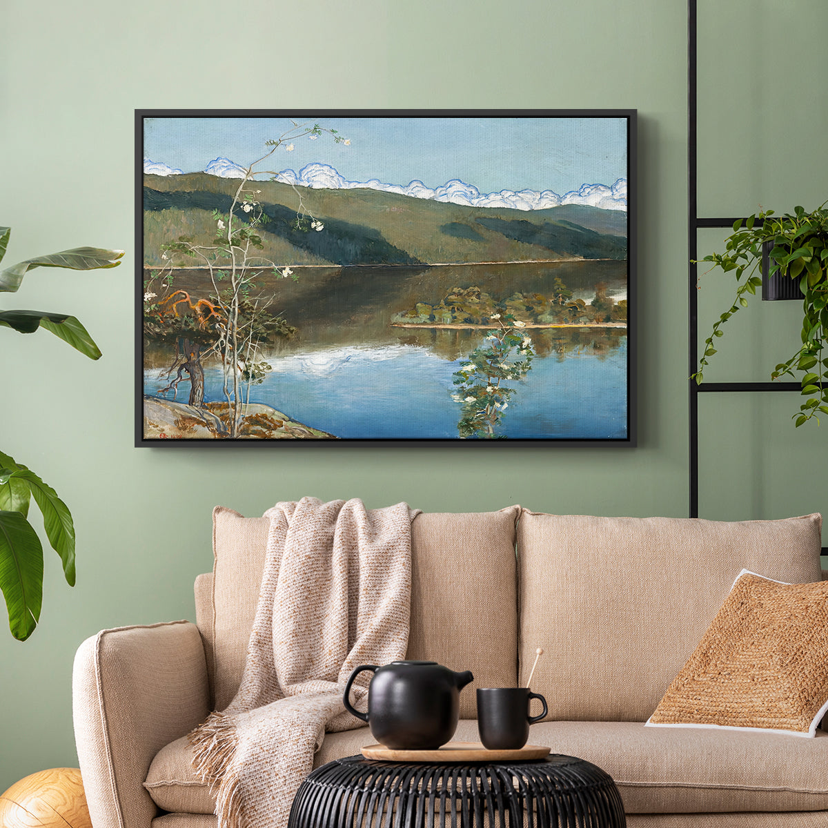 Thunderclouds on the Horizon, 1897 - Floater Framed Canvas Print