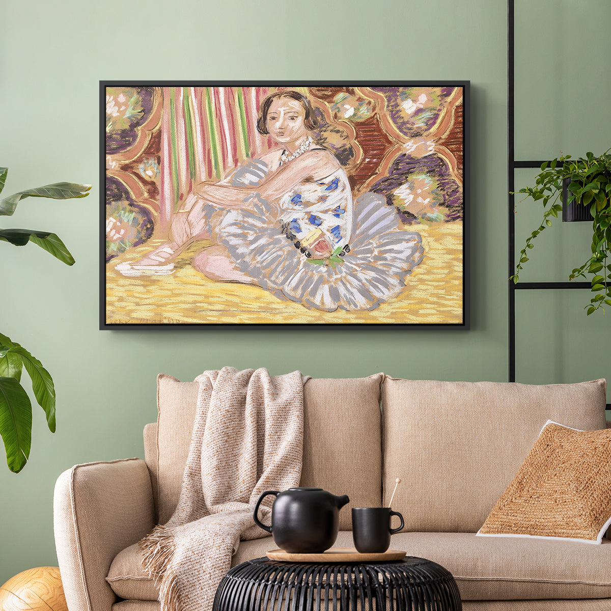The Dancer (La danseuse), c. 1927 - Floater Framed Canvas Print