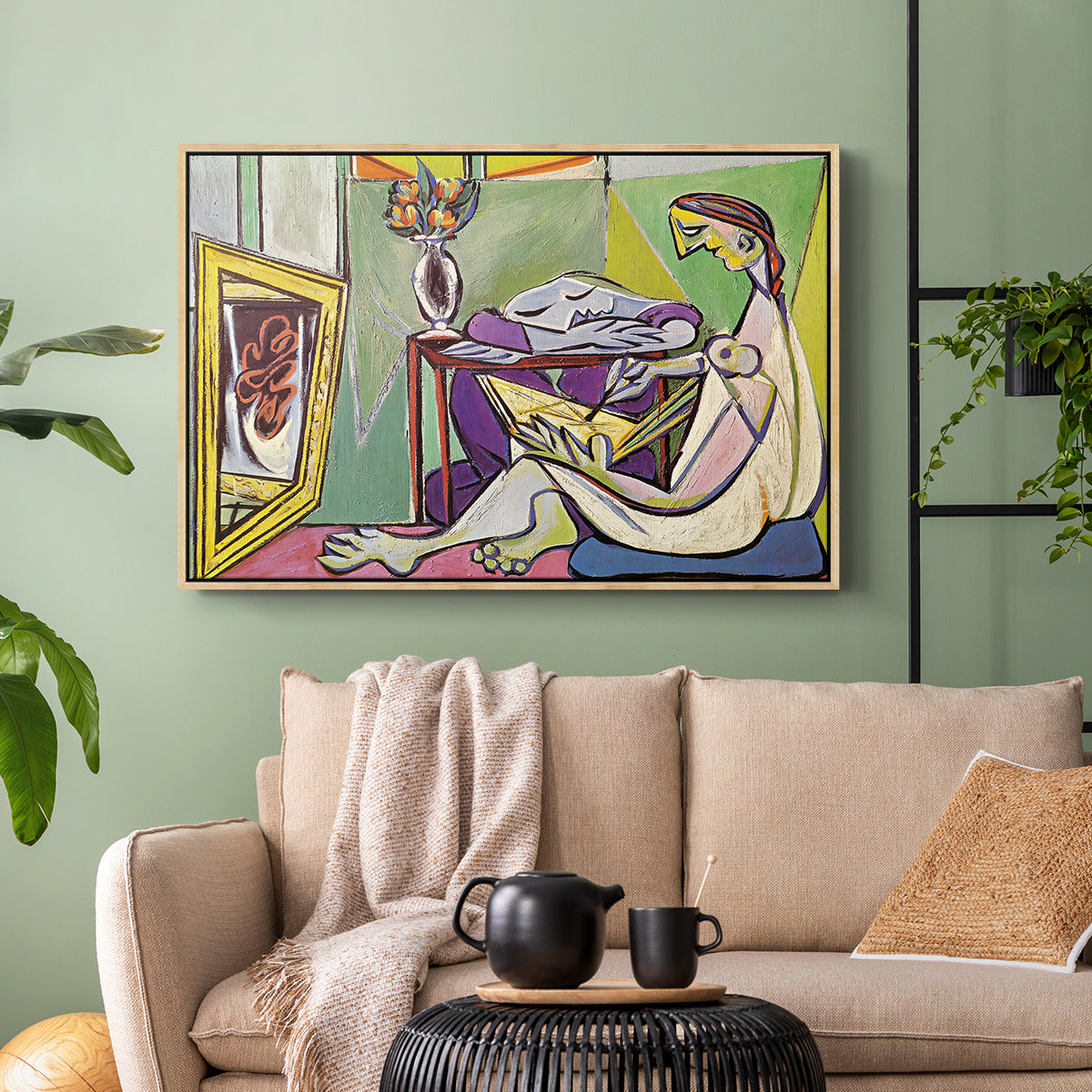 The Muse, 1935 - Floater Framed Canvas Print