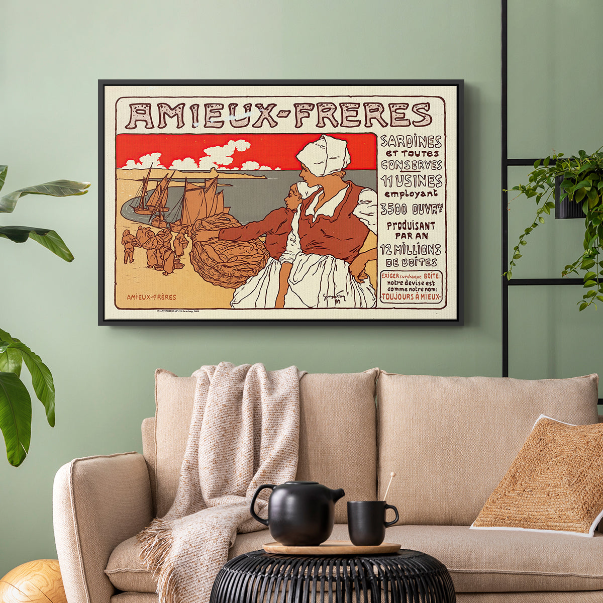 Amieux-Frères (Advertising Poster), 1899 - Floater Framed Canvas Print