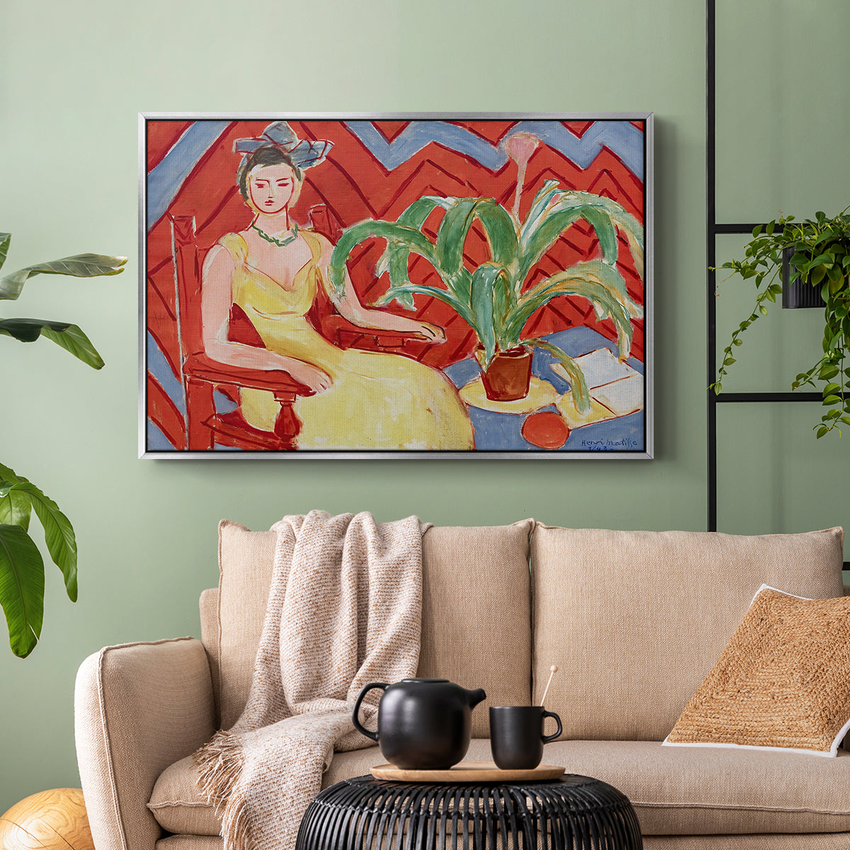 Michaella, 1943 - Floater Framed Canvas Print
