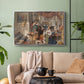 Roman Pilgrims, 1854 - Floater Framed Canvas Print